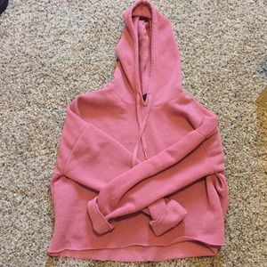 pink cropped sweatshirt